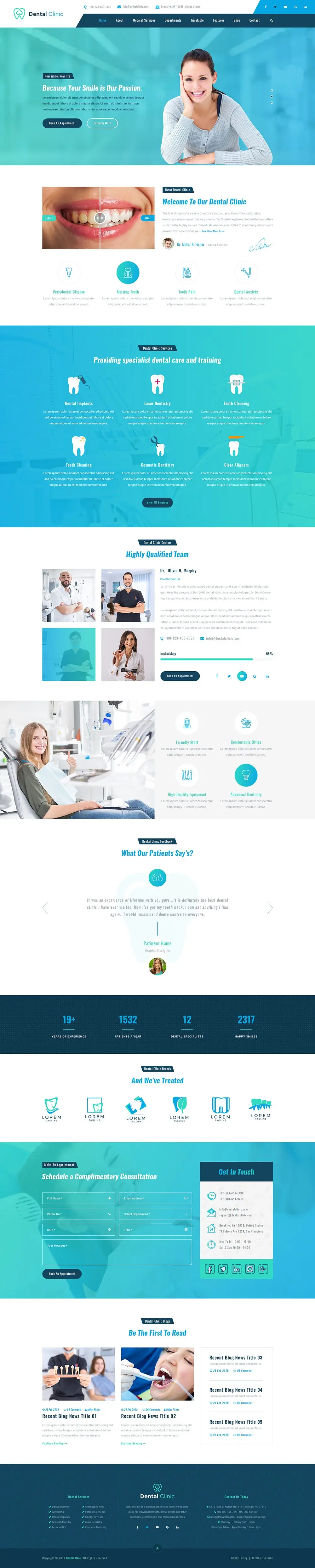 Dentist WordPress Theme