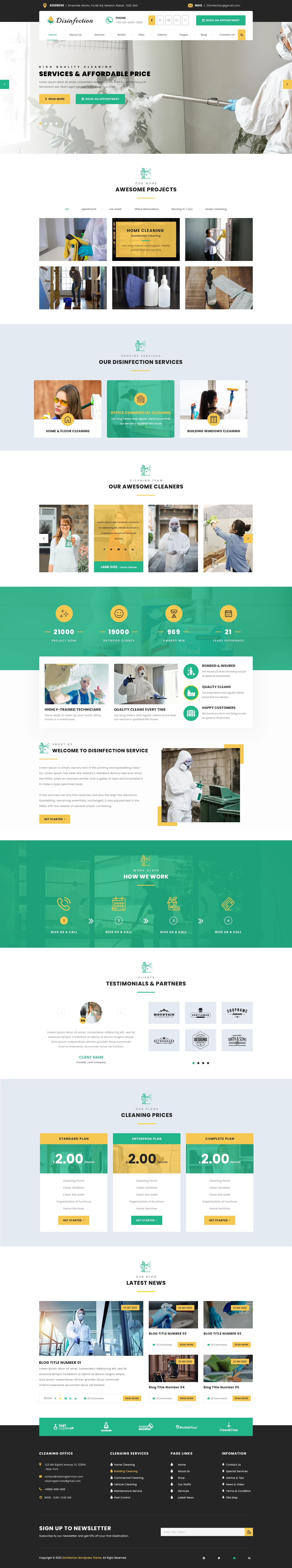 Disinfection WordPress Theme