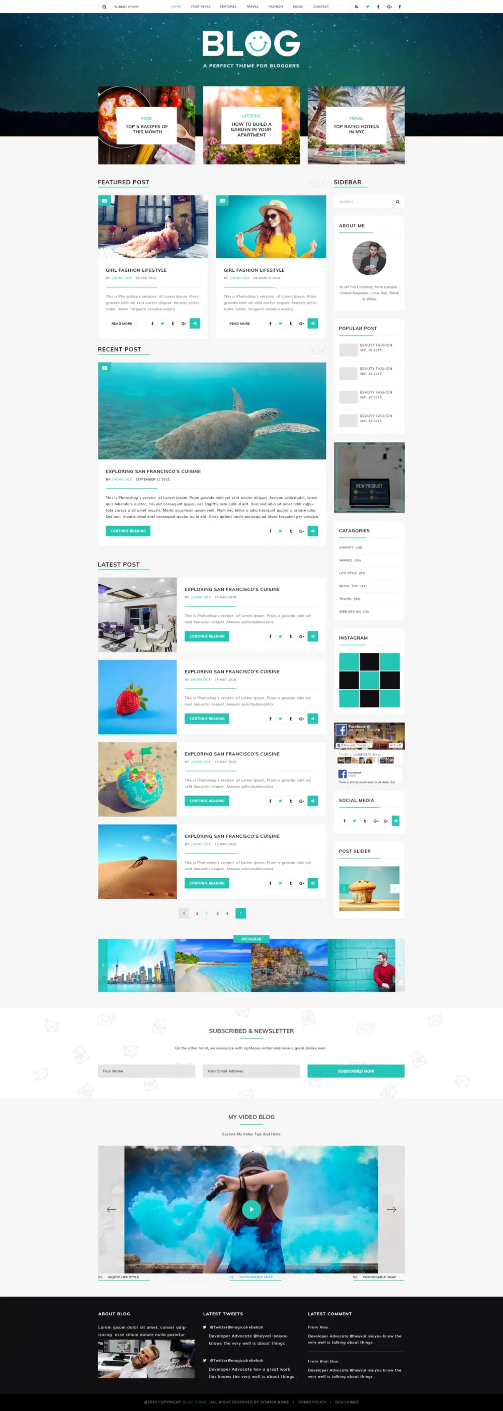 Premium WordPress Blog Theme